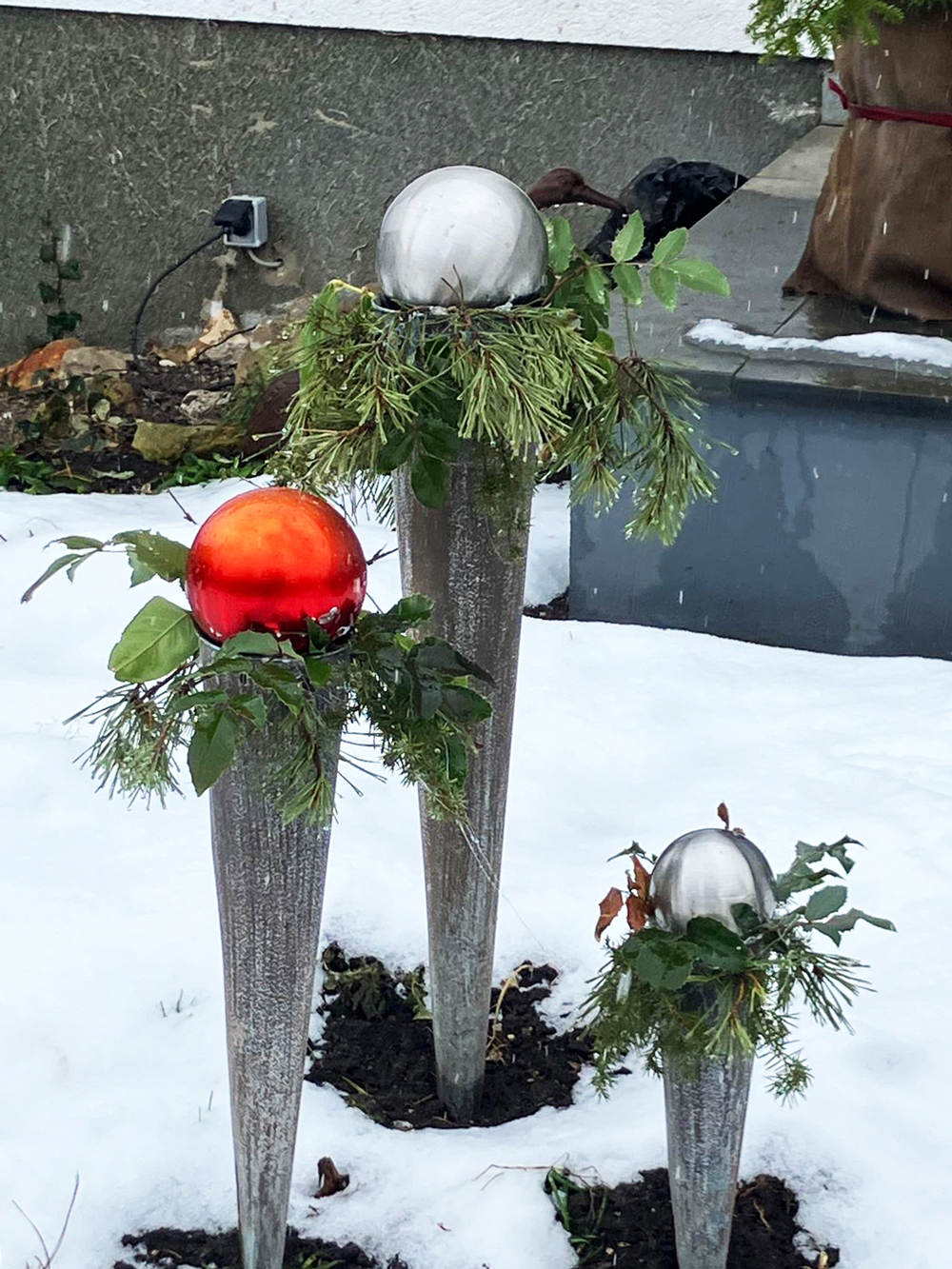 Ferienwohnungen Meyer, Garten im Winter